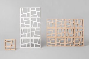 Tetris - White glazed and Natural Terracota
